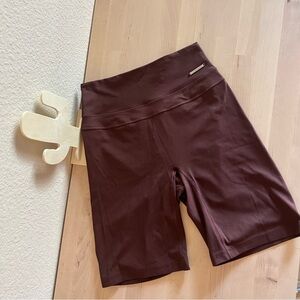Gymshark Women's Athletic Shorts in Dark Brown